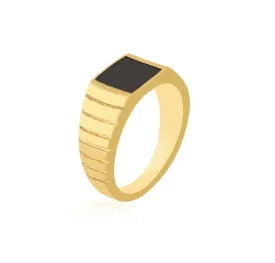Zircon Inlaid Waterproof Stainless Steel Ring