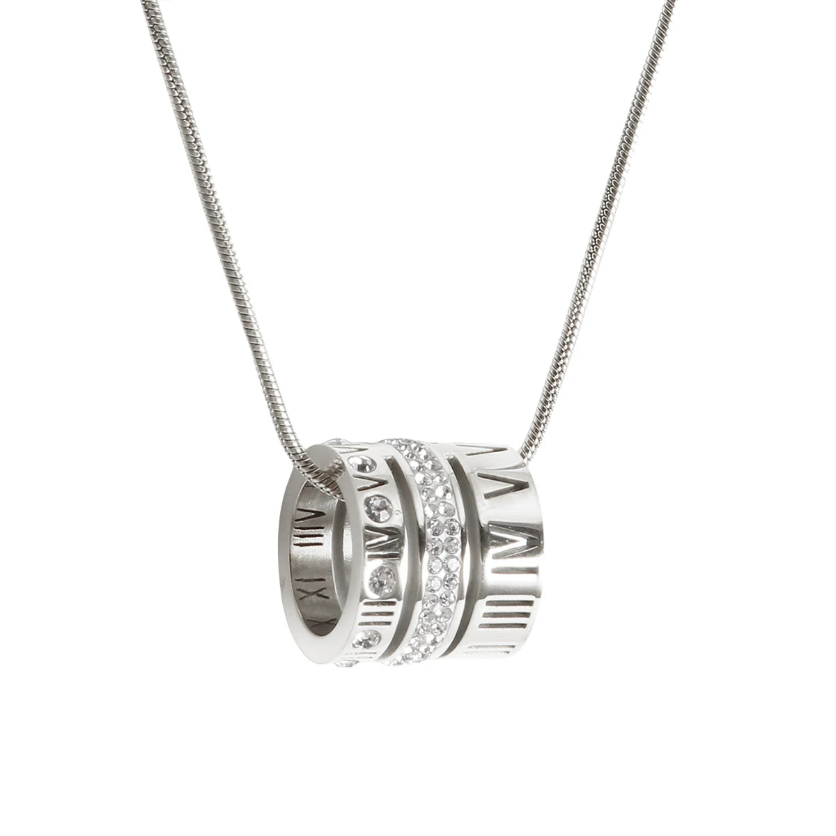 Heart Pendant Waterproof Stainless Steel Necklace