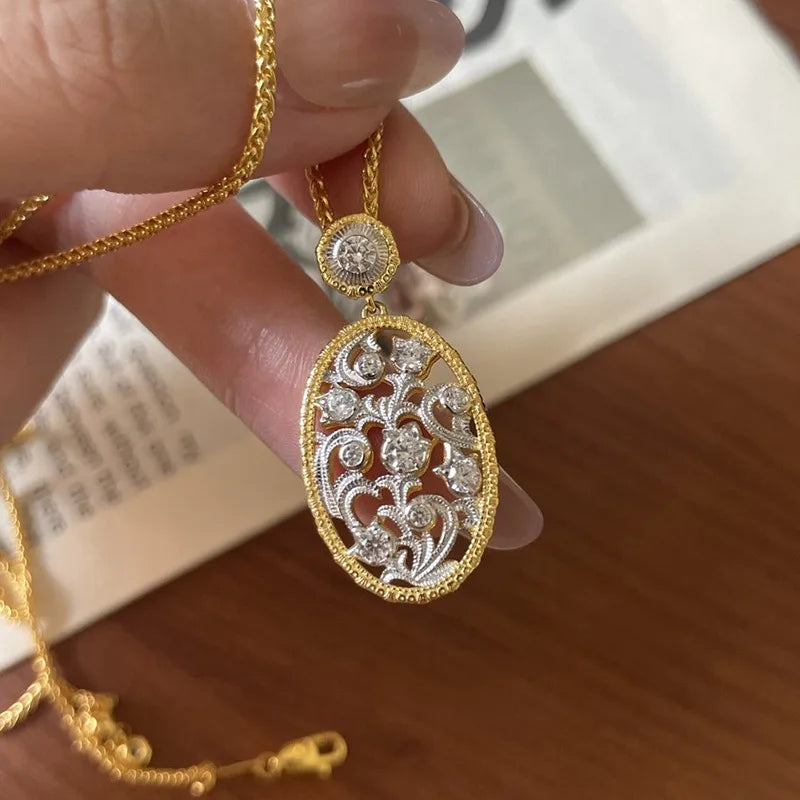 Lily of the Valley Diamond Collar Necklace