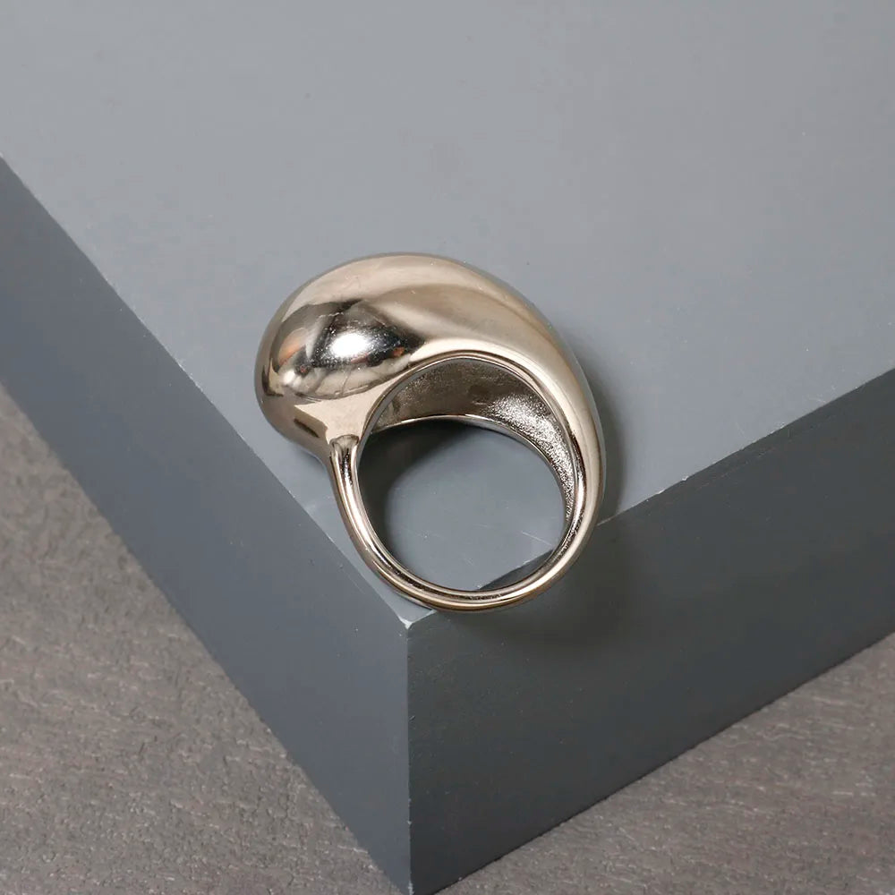 Crystal Zircon Waterproof Stainless Steel Ring