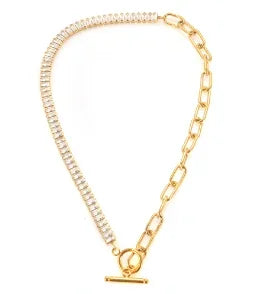 Square Pendant Stainless Steel Chain Necklace