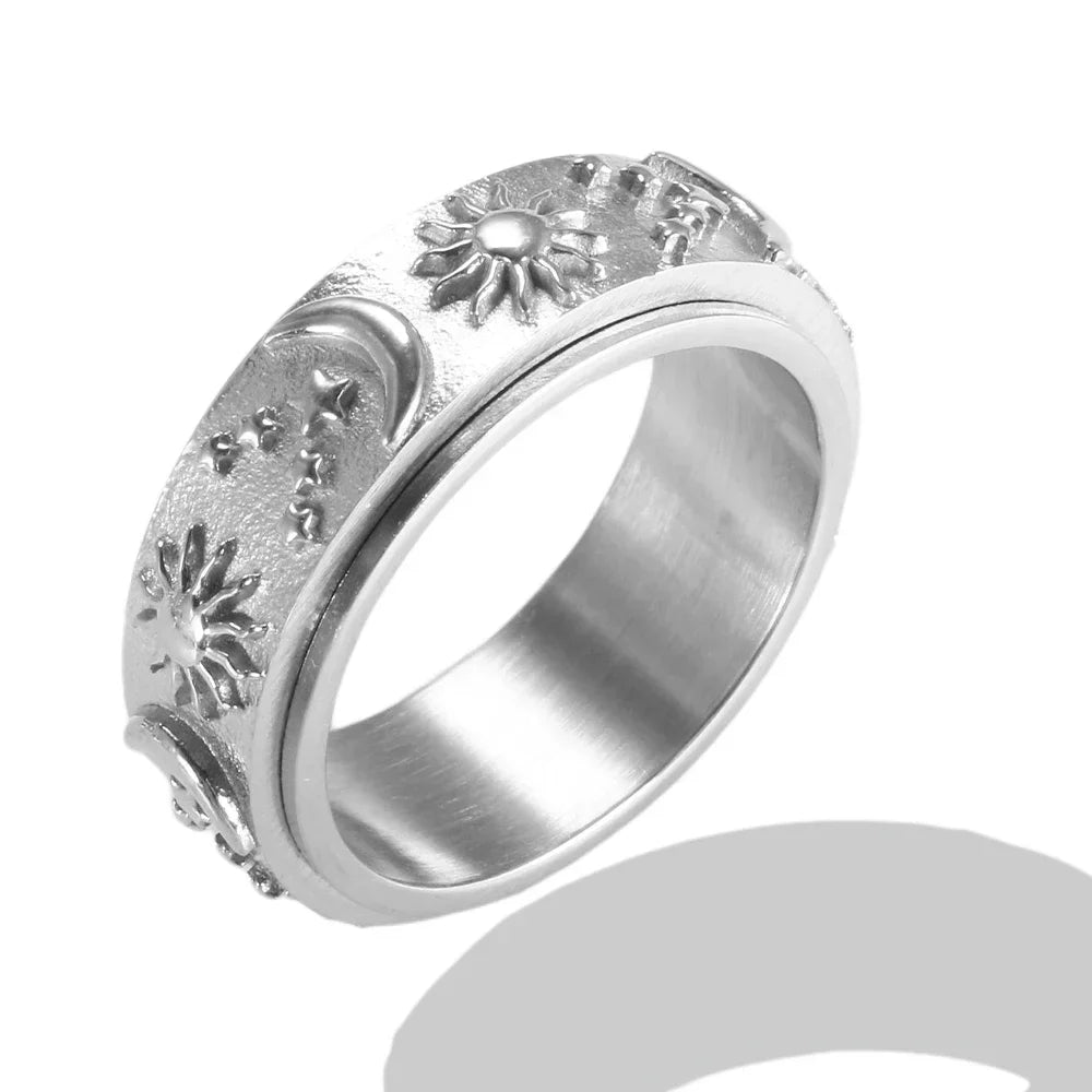 Crystal Zircon Waterproof Stainless Steel Ring