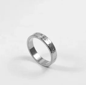 Zircon Inlaid Waterproof Stainless Steel Ring