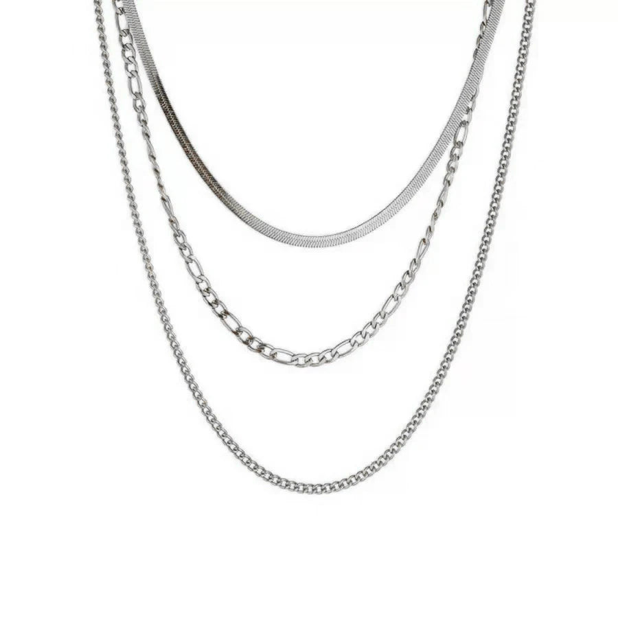 Heart Pendant Waterproof Stainless Steel Necklace