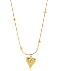 Square Pendant Stainless Steel Chain Necklace