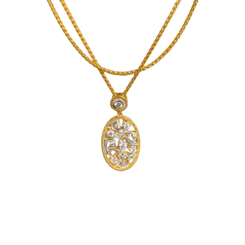Lily of the Valley Diamond Collar Necklace