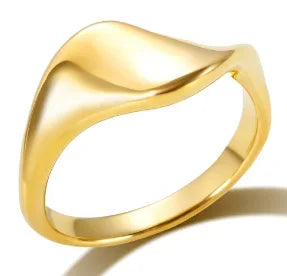 Zircon Inlaid Waterproof Stainless Steel Ring