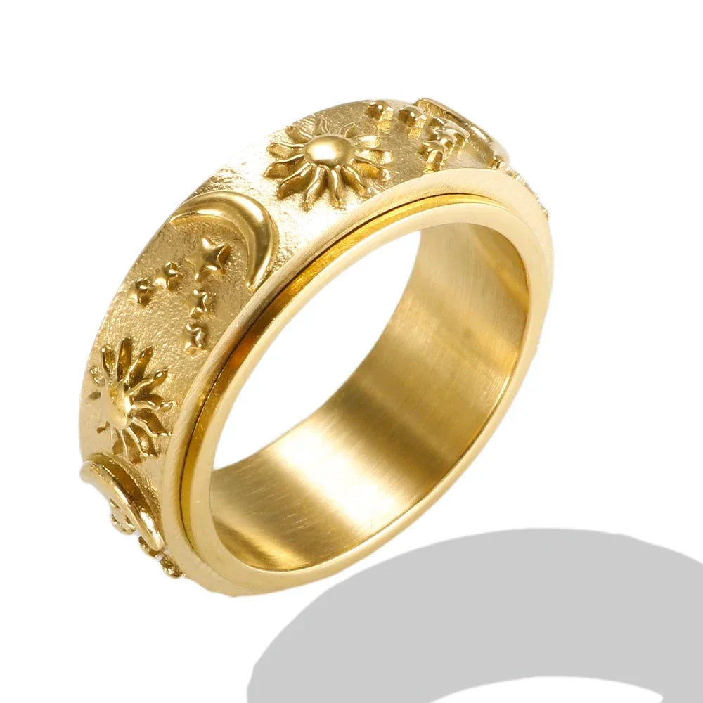 Crystal Zircon Waterproof Stainless Steel Ring