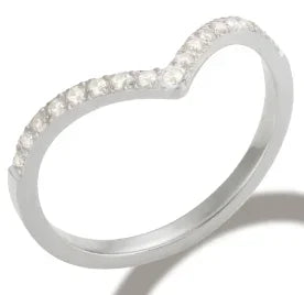 Crystal Zircon Waterproof Stainless Steel Ring