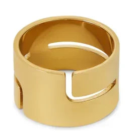 Zircon Inlaid Waterproof Stainless Steel Ring