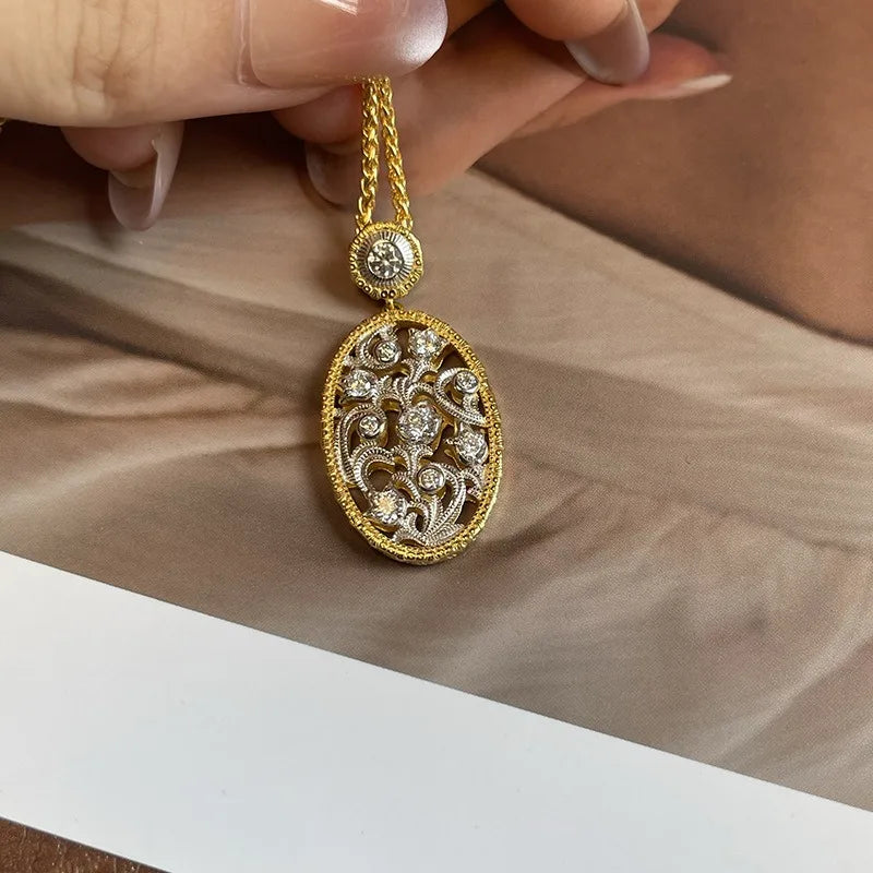 Lily of the Valley Diamond Collar Necklace