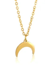 Square Pendant Stainless Steel Chain Necklace