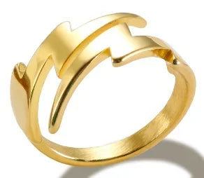 Zircon Inlaid Waterproof Stainless Steel Ring