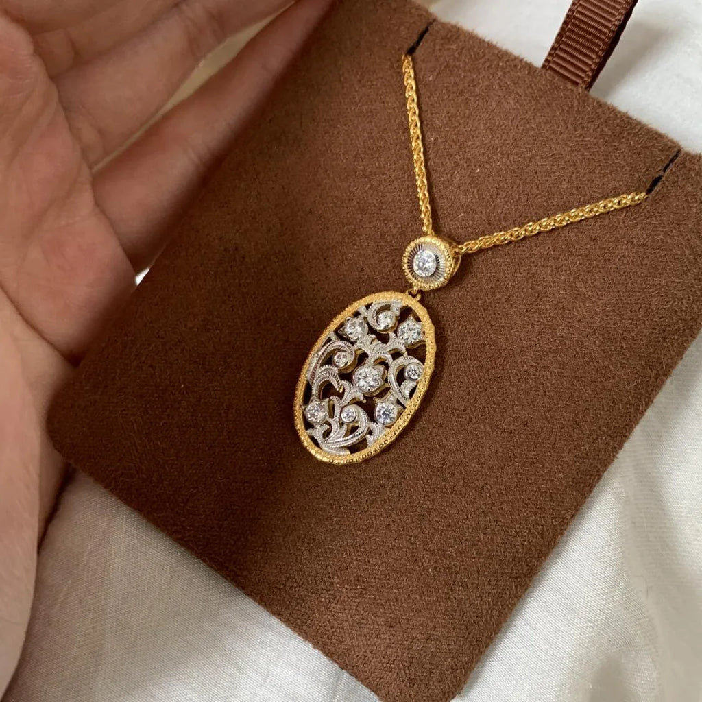 Lily of the Valley Diamond Collar Necklace